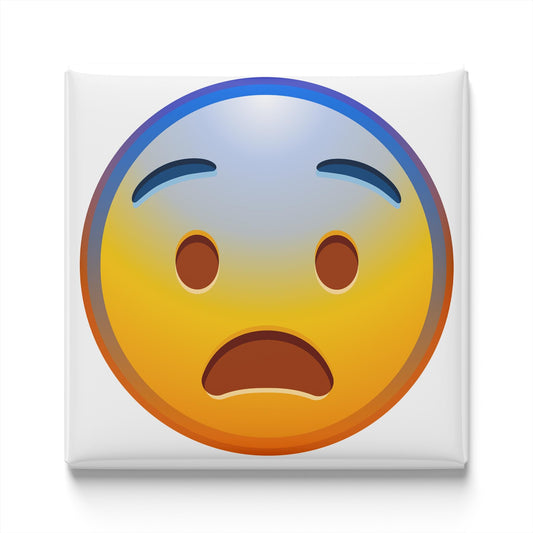 Fearful Face Emoji Magnet